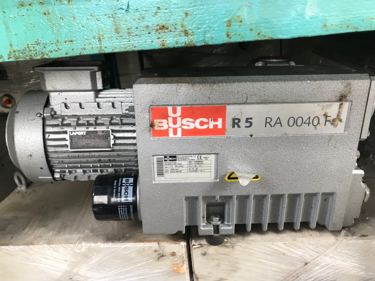 BUSCH R5 RA 0040 F 503 TBXG Rotary Pump image