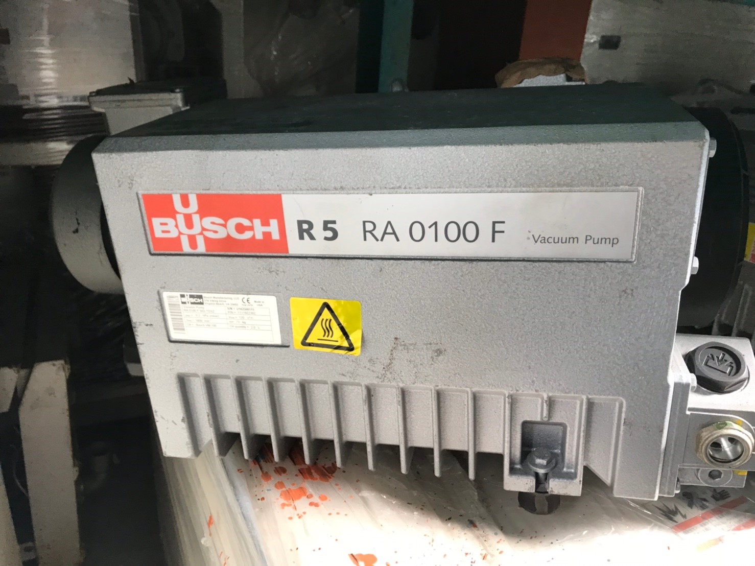 BUSCH RA 0100 F 503 TDXG Rotary Pump image