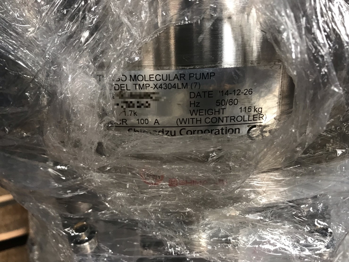 SHIMADZU TMP-X4304LM Turbo Pump image