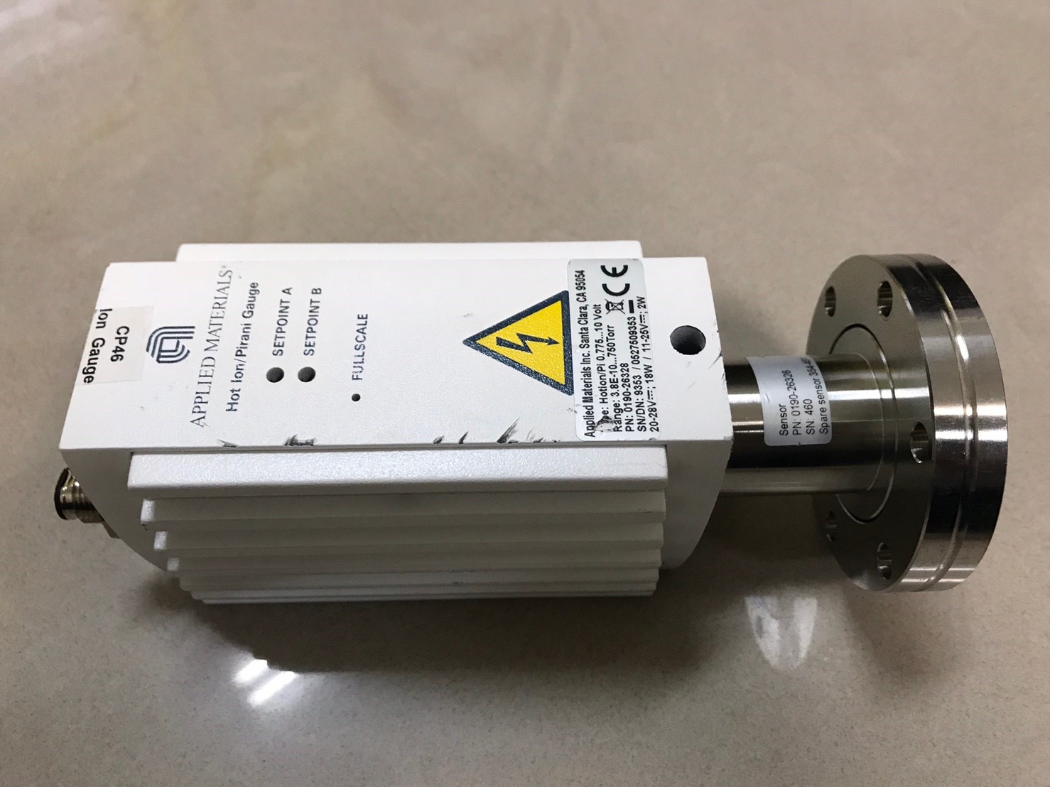 APPLIED MATERIALS Hot lon-pirani Gauge 750 Torr ( 0190-26328 ) Vacuum Gauge image