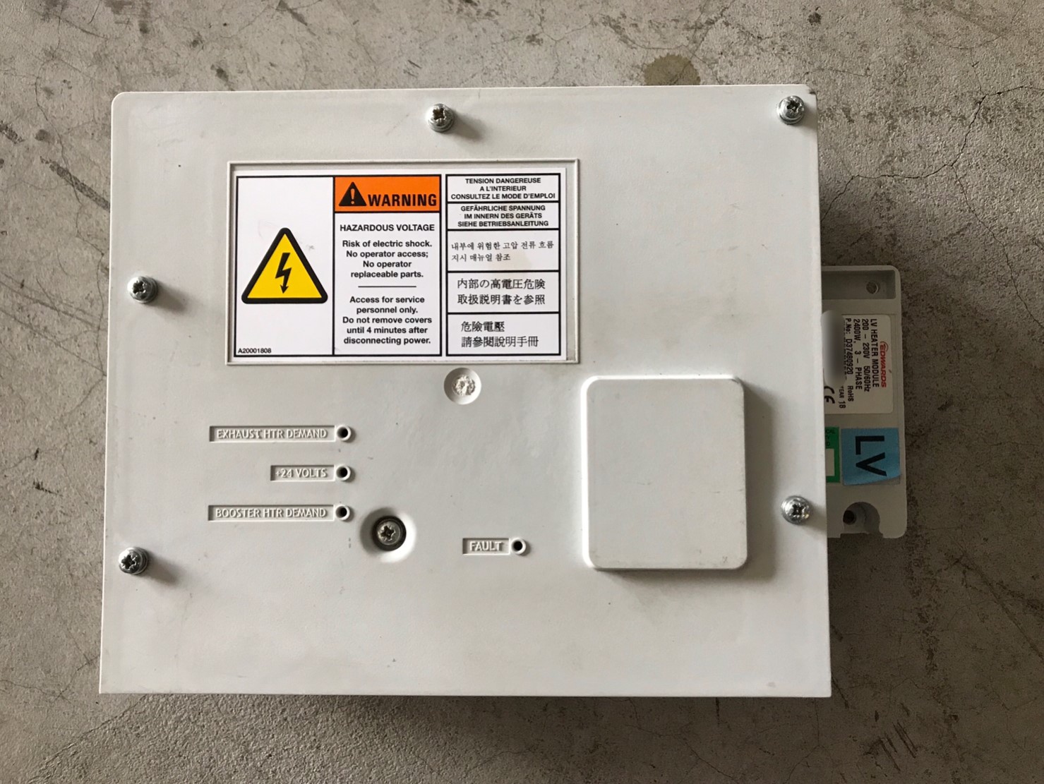 EDWARDS LV HEATER MODULE D37480920 image