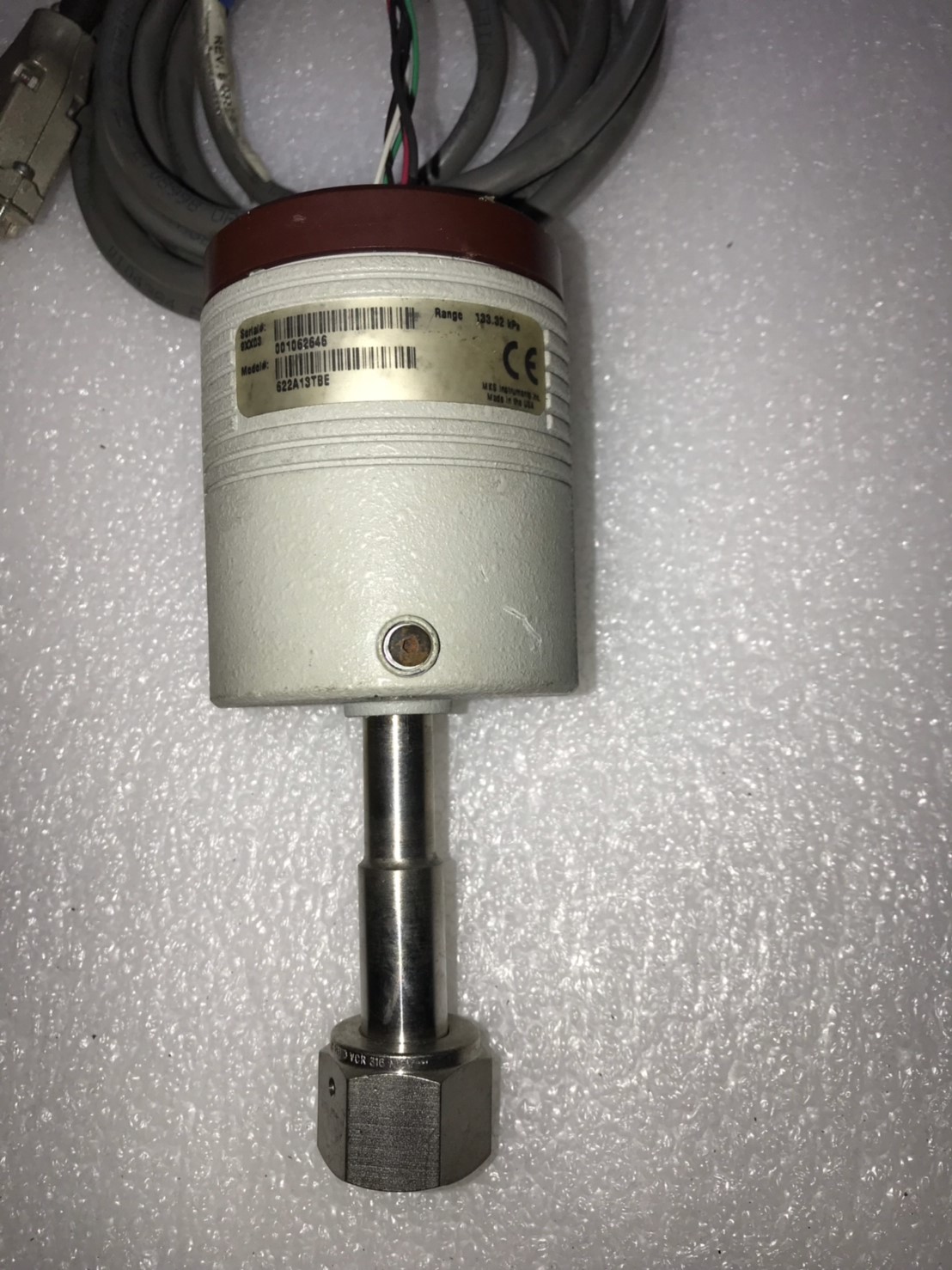 MKS Pressure Transducer 622A13TBE 133.32kPa image