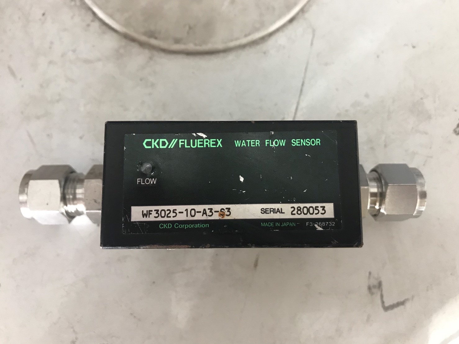 CKD Fluerex WF3025-10-A3-S3 Water Flow Sensor DC12V image