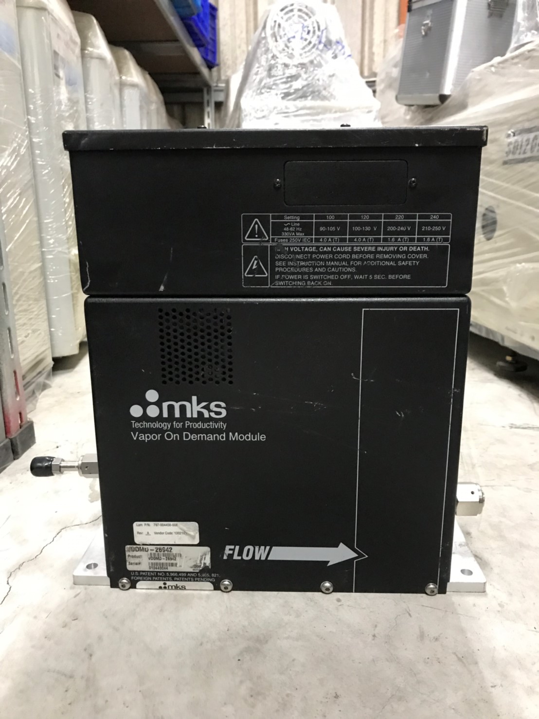 MKS VODM Vapor on Demand Module VODMB 26942 LAM# 797 004456 008 image