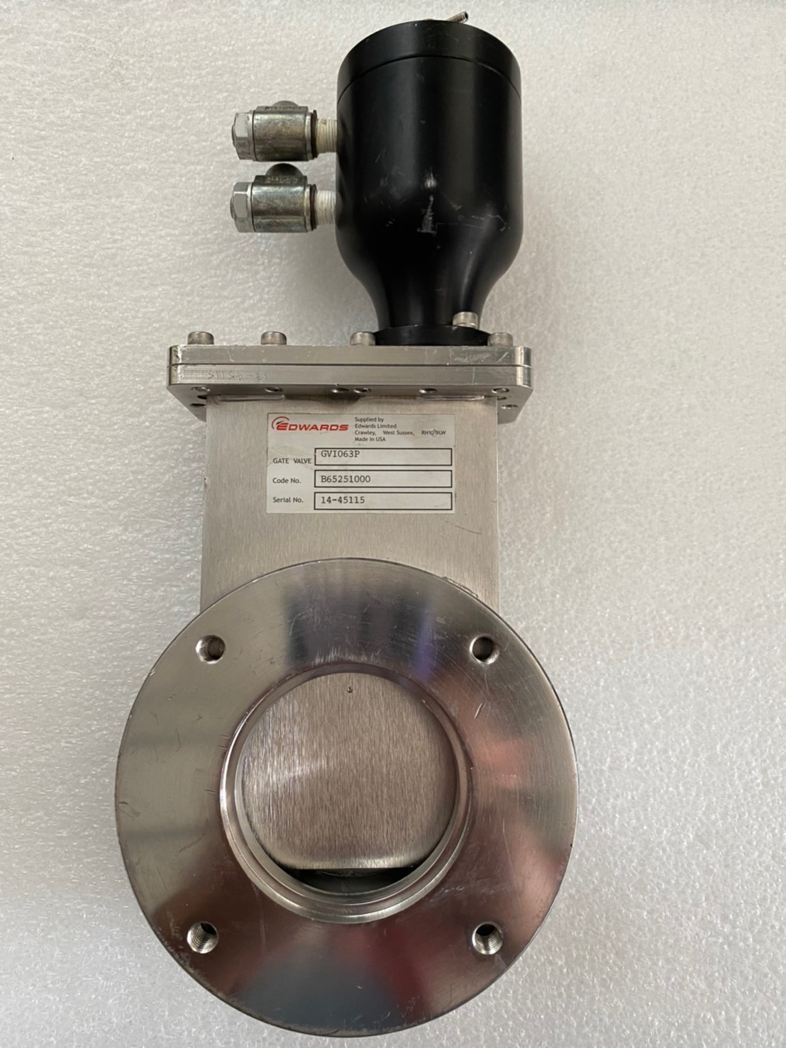 EDWARDS GVI063P Gate Valve image