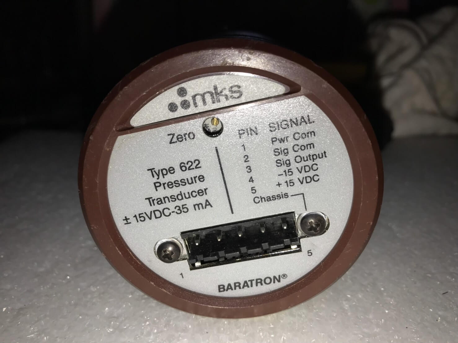 MKS Pressure Transducer 622A11714 133.32kPa茂塏科技有限公司的產品專區